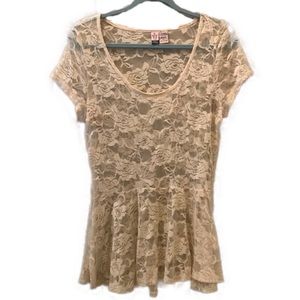 Cream Lace Baby Doll